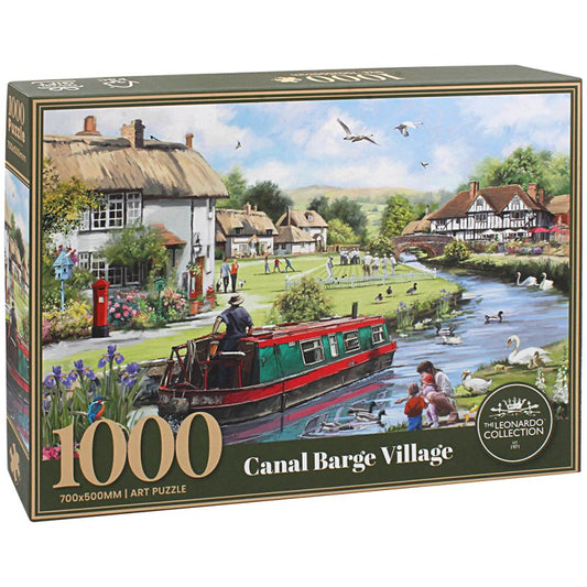 Canal Barge Village Jigsaw