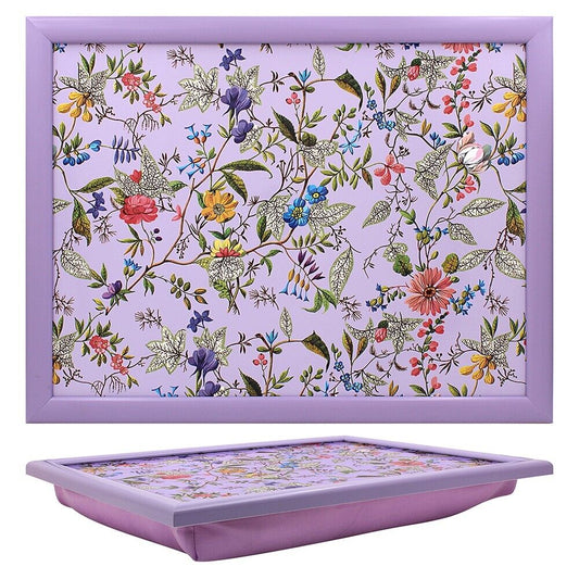 Florals by Kilburn (mauve frame) Design Lap Tray