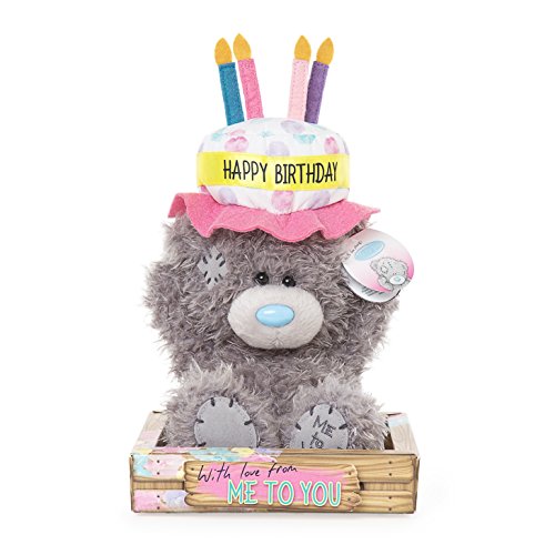 Happy Birthday Cake Hat - 6'' Bear