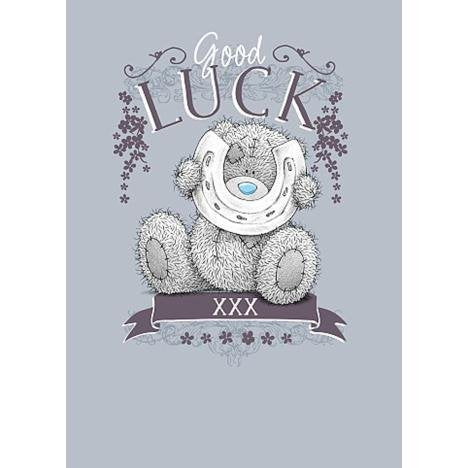 Bear with Horseshoe - Good Luck Card