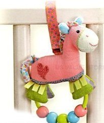 Pinkaboo Pony - Beaded Rattle