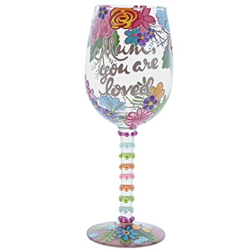 Mum You are Loved Wine Glass