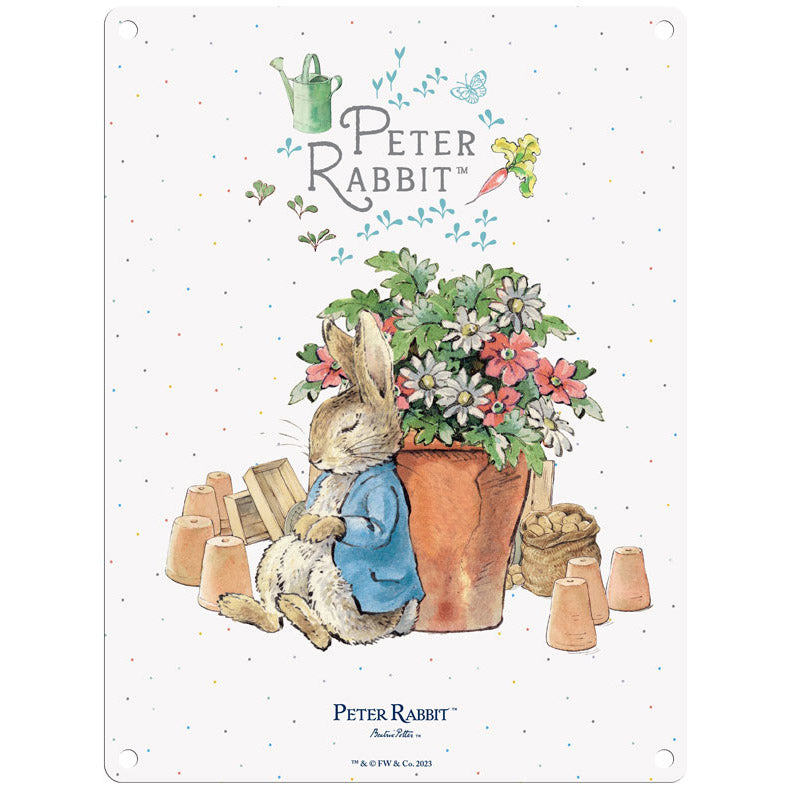 Beatrix Potter - Peter Rabbit Sleeping by Flower Pots (Medium)