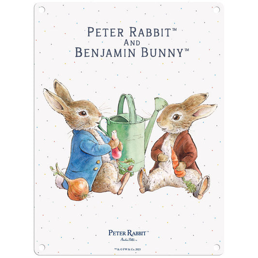 Beatrix Potter - Peter Rabbit and Benjamin Bunny eating (Medium)