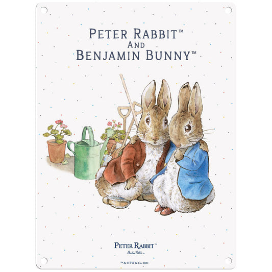 Beatrix Potter - Peter Rabbit and Benjamin Bunny together (Medium)