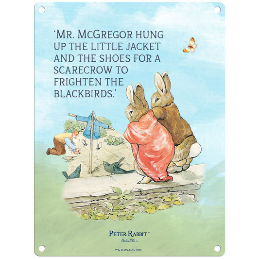Beatrix Potter - Flopsy and Benjamin Bunny - Mr McGregor hung up the little jacket… (Medium)