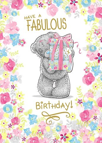 Bear with Gifts - Birthday Card