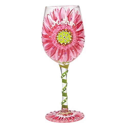 Mum's Love in Bloom Wine Glass