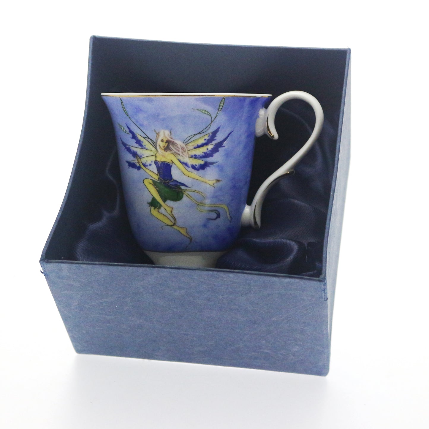 Blue Fairy Bone China Mug in Gift Box