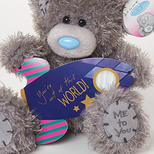 You're Out of this World - Spaceship Plaque - 6'' Bear