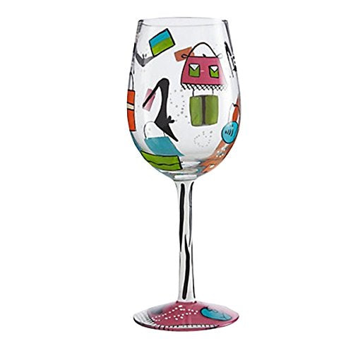 Shopaholic Too Wine Glass
