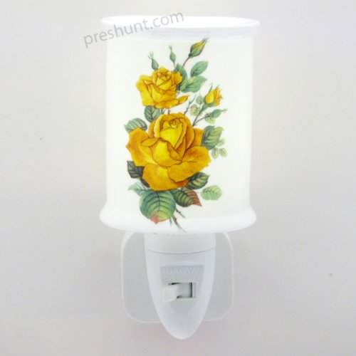 Night Light, Cylinderical - Golden Rose Floral Design
