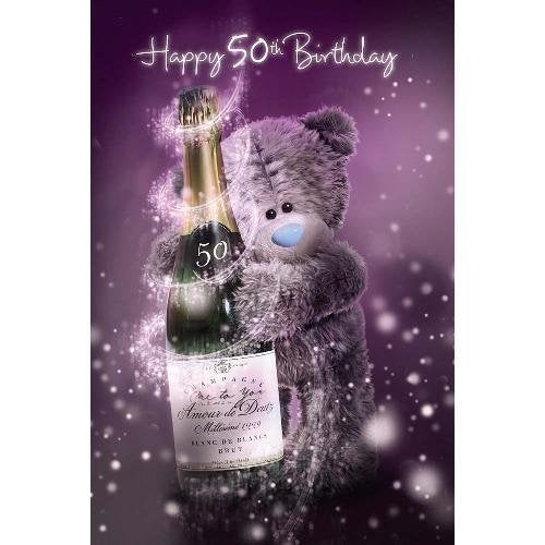 50th Birthday Card (3D Holographic)