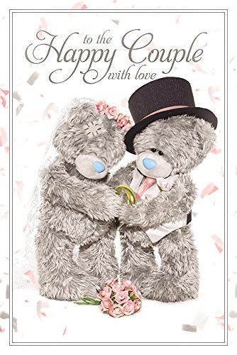 Happy Couple Wedding Card (3D Holographic)