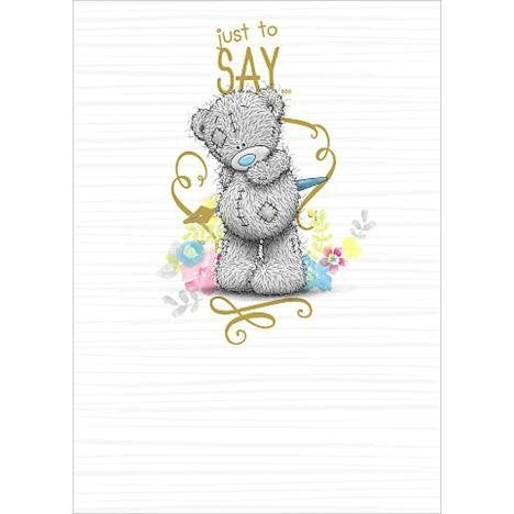 Bear with Pen - Blank Card