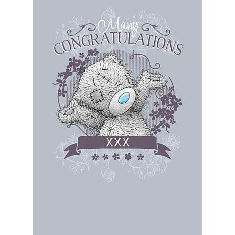 Celebrating Bear - Many Congratulations Well Done Card