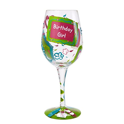 Birthday Girl Too Wine Glass