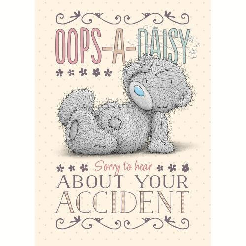 Bear Slipped - Oops-A-Daisy - Accident Sympathy Get Well Card