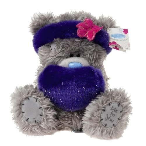 Fluffy Headband and Muff - 7'' Bear