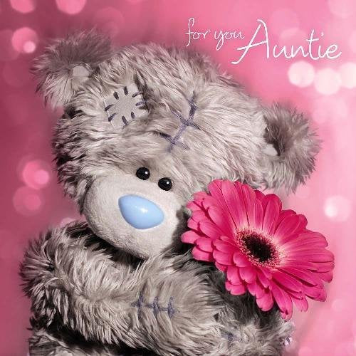 Auntie Birthday Card (3D Holographic)