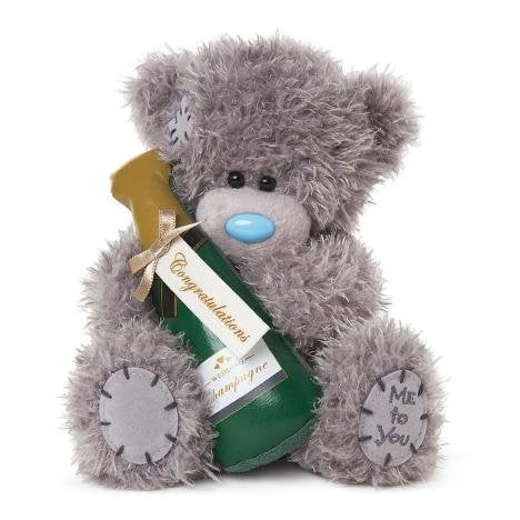 Congratulations Champagne Bottle - 7'' Bear